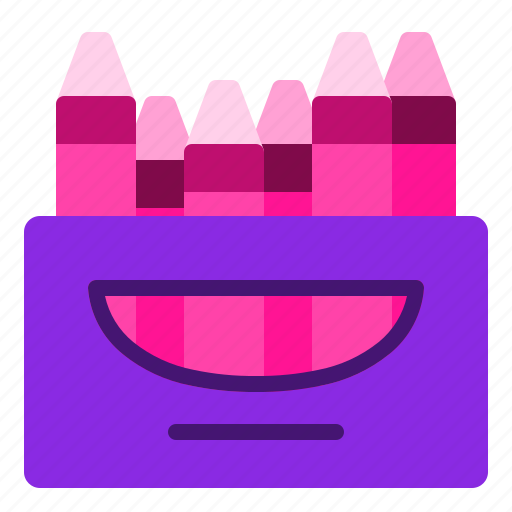 Crayons, draw, kids, office, stationery icon - Download on Iconfinder