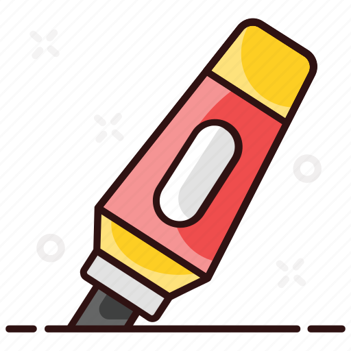 Ballpoint, highlighter, marker, stationery item, writing tools icon - Download on Iconfinder