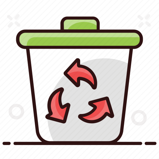 Bin, dustbin, garbage container, recycle, recycle bin, trash bucket, trash can icon - Download on Iconfinder