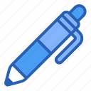 ballpoint, draw, office, pen, stationery, write, writing