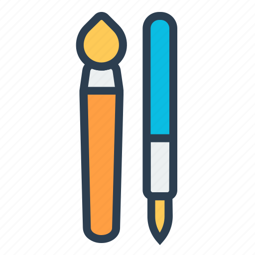 Art, brush, color, creative, paint, painting, stationery icon - Download on Iconfinder