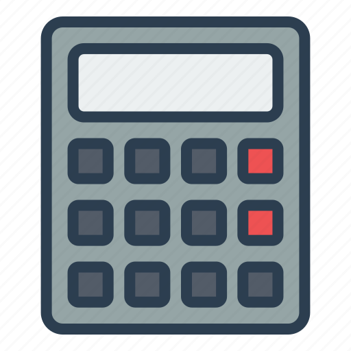 Calculate, calculator, math, number, office, stationery icon - Download on Iconfinder