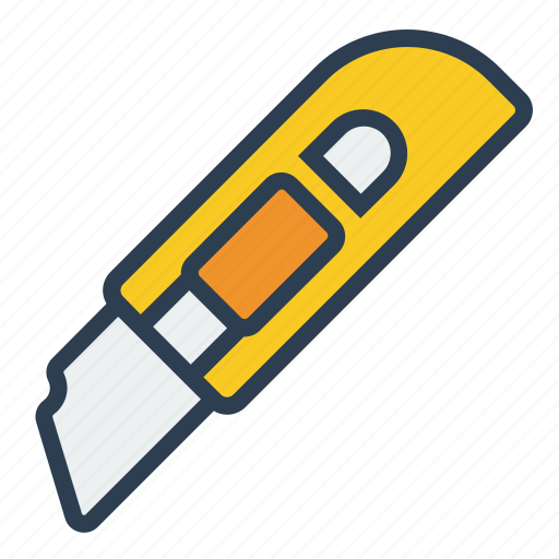 Cut, cutter, cutting, knife, stationery icon - Download on Iconfinder