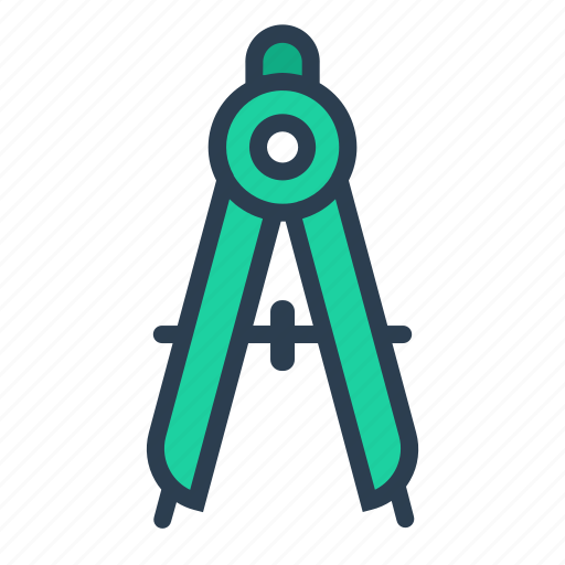 Compass, direction, draw, stationery icon - Download on Iconfinder
