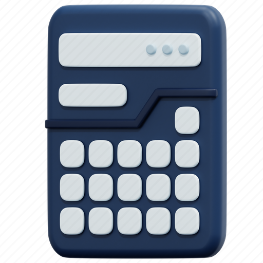 Calculator, maths, business, finance, technological, technology, calculating 3D illustration - Download on Iconfinder