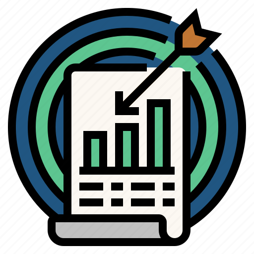 Aim, goal, target, accuracy of statistics, statistical analysis icon - Download on Iconfinder