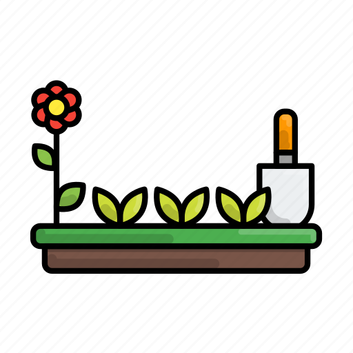 Flower, garden, gardening, shovel, stayathome icon - Download on Iconfinder
