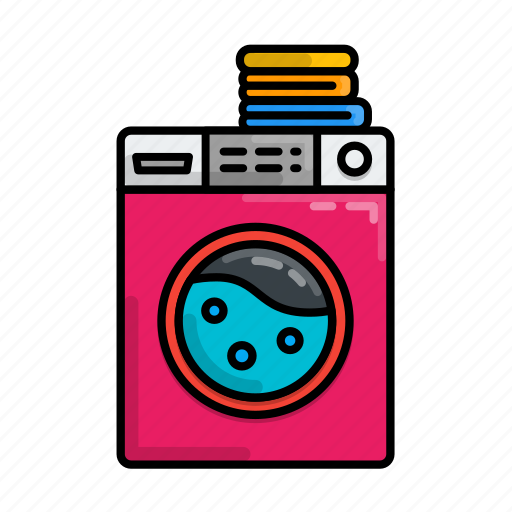 Clothes, laundry, machine, stayathome, washing icon - Download on Iconfinder