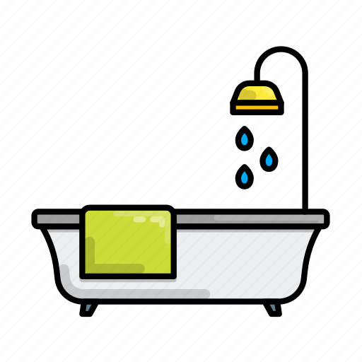 Bath, bathroom, bathtub, shower, stayathome icon - Download on Iconfinder