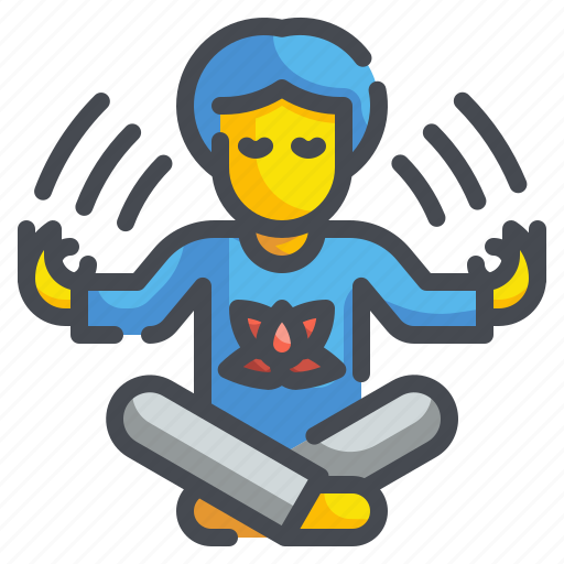 Calm, healthy, meditate, meditation, relaxation, wellness, yoga icon - Download on Iconfinder