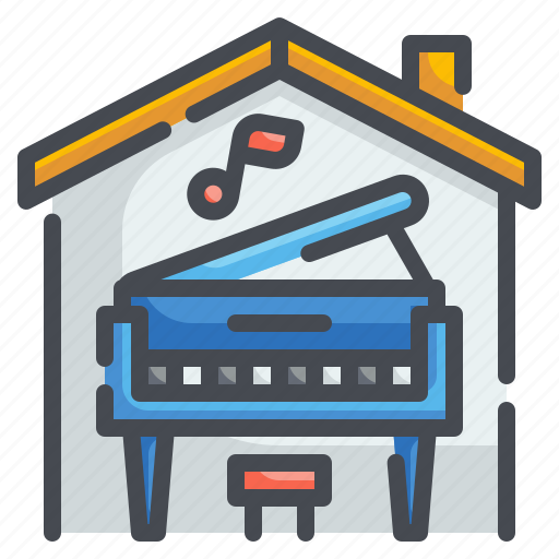 Home, house, music, piano, player, sing, song icon - Download on Iconfinder