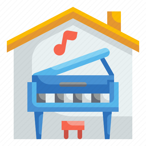 Home, house, music, piano, player, sing, song icon - Download on Iconfinder