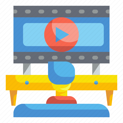 Computer, movie, multimedia, player, television, video, watching icon - Download on Iconfinder