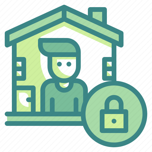 Confine, home, house, prevention, protect, quarantine, stay icon - Download on Iconfinder
