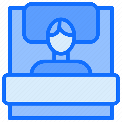 Stay at home, quarantine, activities, bedroom, sleeping, rest icon - Download on Iconfinder