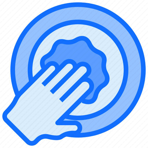 Stay at home, quarantine, activities, dish, cleaning, home icon - Download on Iconfinder