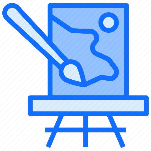 Stay at home, quarantine, activities, drawing, painting, art icon - Download on Iconfinder