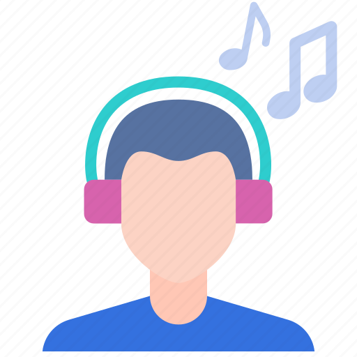 Casual, happy, headphones, lifestyle, listening, male, music icon - Download on Iconfinder