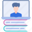 book, computer, e-learning, education, internet, laptop, online 