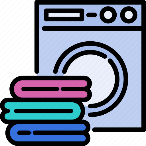 Clean, clothes, housework, laundry, machine, wash, washer icon - Download on Iconfinder