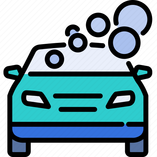 Carwash, clean, cleaner, shiny, soap, transport, vehicle icon - Download on Iconfinder