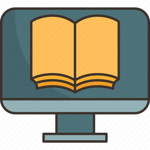 Online, learning, book, course, lesson icon - Download on Iconfinder