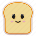 bread, sticker, label, emoji, breakfast, smiley, emoticon 