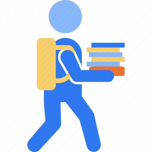 Bring the book, book, library, back to school, school, education, study icon - Download on Iconfinder