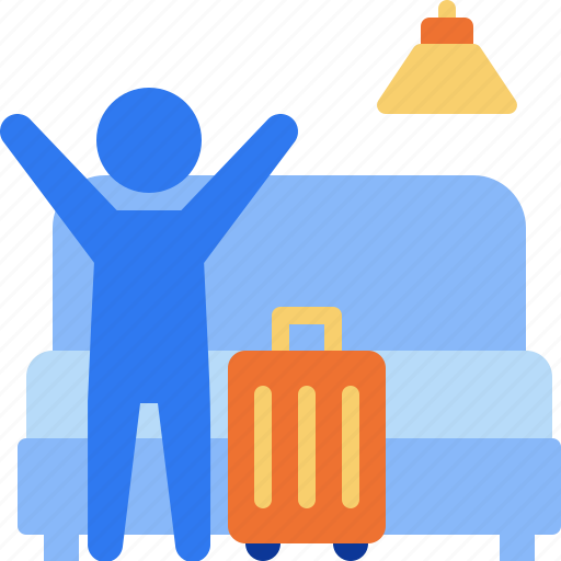 Bedroom, holiday, hotel service, hotel, services, accomodation, travel icon - Download on Iconfinder