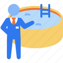 swimming pool, pool, hotel service, hotel, services, accomodation, travel, vacation, stick figure
