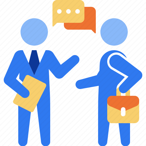 Discussion, businessman, talk, office, business, work, finance icon - Download on Iconfinder