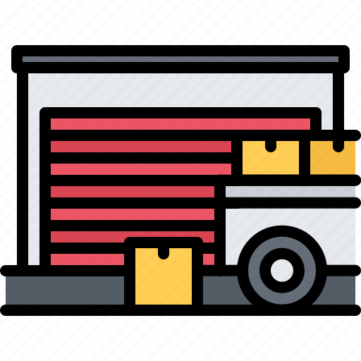 Car, truck, building, box, storage, warehouse, garage icon - Download on Iconfinder