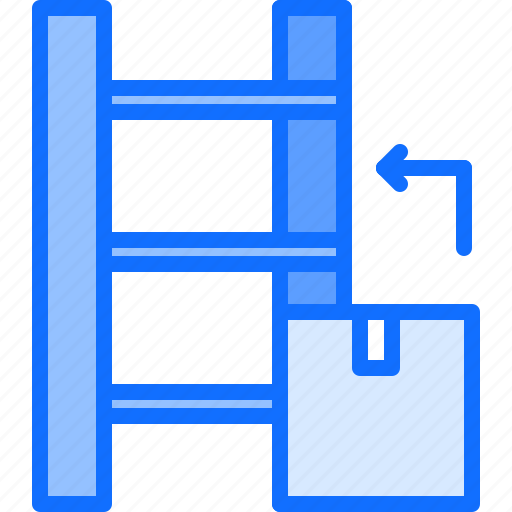 Box, rack, arrow, storage, warehouse, garage icon - Download on Iconfinder