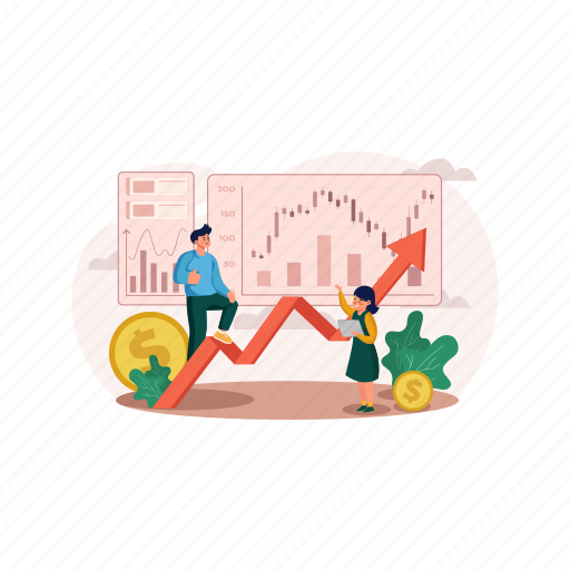 Money, success, web, diagram, market, multiplier, data illustration - Download on Iconfinder