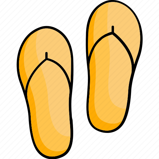 Slipper, footwear, flipflop, travelling icon - Download on Iconfinder