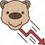 bear, trend, decrease, price, stock 