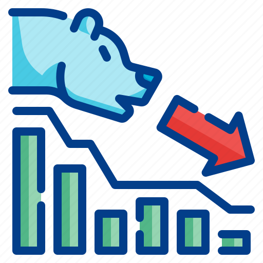 Bear, market, business, investment, trading, stock, down icon - Download on Iconfinder