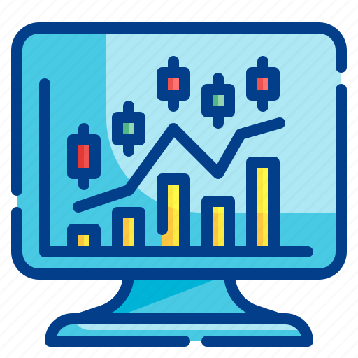 Computer, graph, statistics, analysis, stock, trading icon - Download on Iconfinder