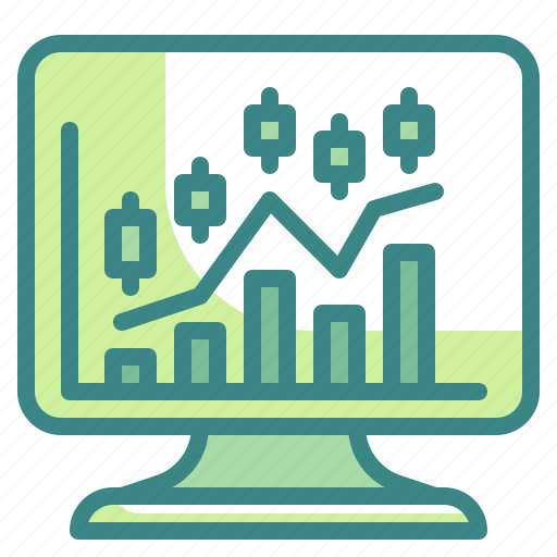 Computer, graph, statistics, analysis, stock, trading icon - Download on Iconfinder
