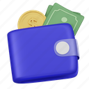 wallet, cash, coin, money, payment