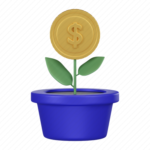 Money, plant, dollar, coin, pot icon - Download on Iconfinder
