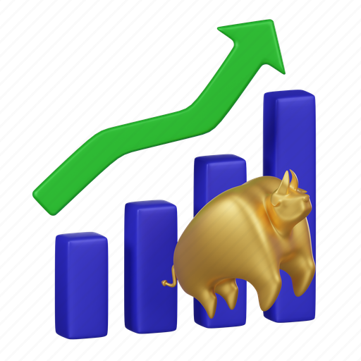 Bull, market, graph, upward, trend, bullish icon - Download on Iconfinder