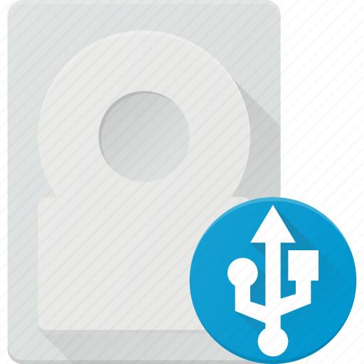 Disk, drive, external, hard, storage, usb icon - Download on Iconfinder