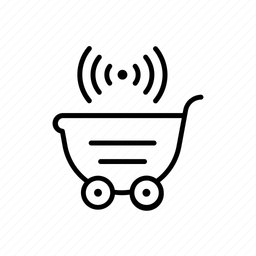 Cart, ecommerce, shopping, signal, wifi icon - Download on Iconfinder
