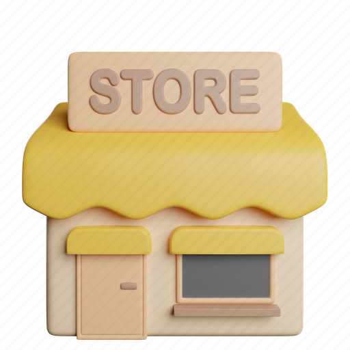Store, front, market, buy, online, shop, ecommerce 3D illustration - Download on Iconfinder