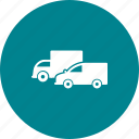 cargo, delivery, fleet, freight, parked, trucks, vehicle