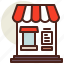 cart, fastfood, front, meal, restaurant, store 