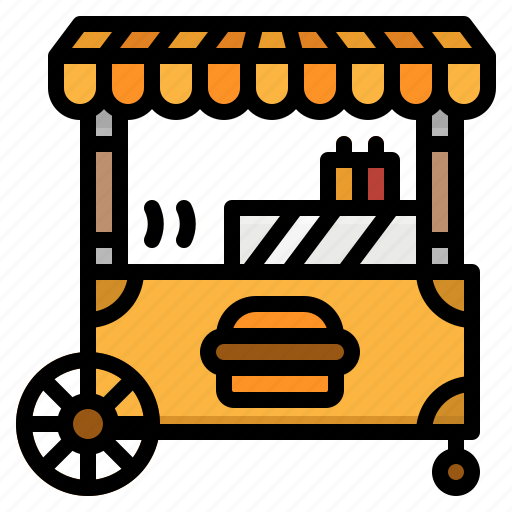 Burger, food, kiosk, stand, umbrella icon - Download on Iconfinder