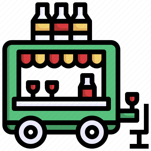 Food, truck, drink, alcohol, cocktail, street, market icon - Download on Iconfinder