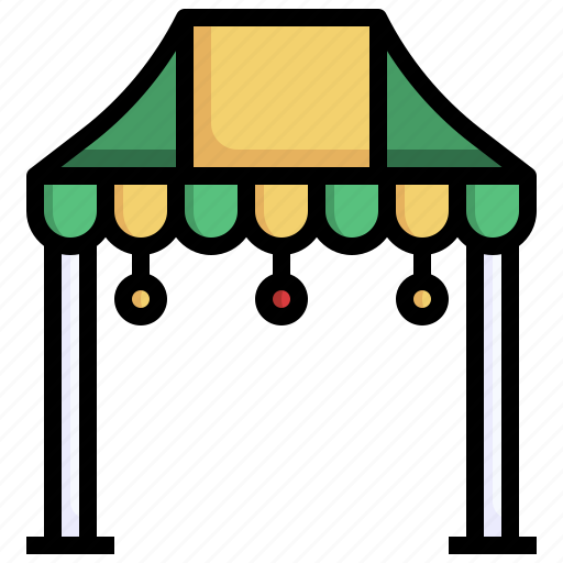 Tent, fair, stall, street, food, market icon - Download on Iconfinder